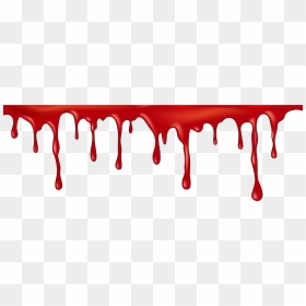 Bloody Banner Png Line - Blood Drip Clipart, Transparent Png - bloody mouth png