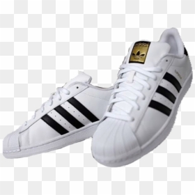 White Canvas Shoes Adidas, HD Png Download - adidas superstar png