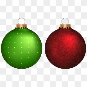 Green Christmas Ornaments Vector Transparent Download - Christmas Ornament Clipart Transparent Background, HD Png Download - green ball png