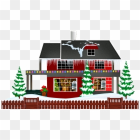 House, HD Png Download - winter landscape png