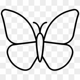 Brush-footed Butterfly, HD Png Download - black and white butterfly png