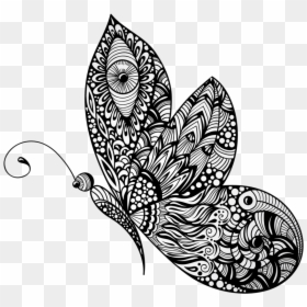 Mariposa-butterfly, HD Png Download - black and white butterfly png