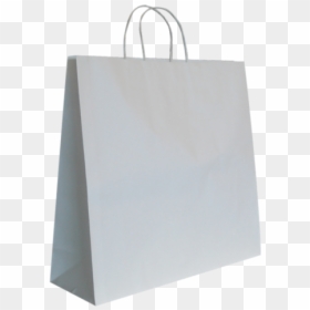 Large White Kraft Paper Bags With Twist Handles - Tote Bag, HD Png Download - kraft paper png