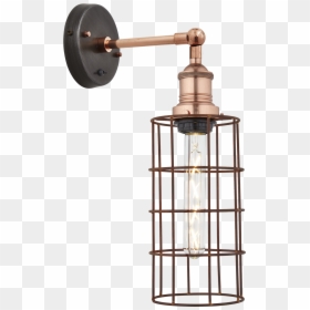 Brooklyn Rusty Cage Wall Light - Sconce, HD Png Download - wall light png