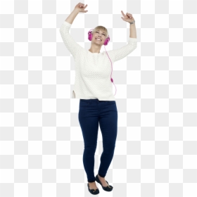 Women Listening Music Png Image - Listening To Music Transparent Background, Png Download - taking selfie png