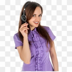 Woman Listening Music - Women With Headset Png, Transparent Png - listening to music png