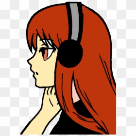 Me Listening 2 Music - Girl Who Loves Music, HD Png Download - listening to music png