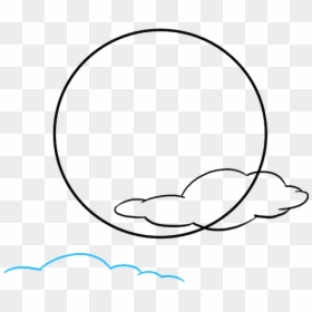 Clip Art Drawing Of Moon And Stars - Simple Drawings Of A Moon, HD Png Download - stars drawing png