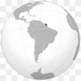 Paraguay Orthographic, HD Png Download - globo terraqueo png