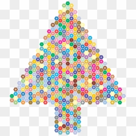 Christmas Decoration,art,symmetry - Christmas Tree, HD Png Download - abstract christmas tree png
