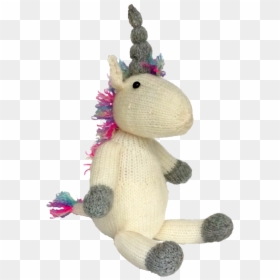 Knitted Unicorn Knitting Kit - Вязанные Игрушки На Прозрачном Фоне, HD Png Download - unicorn eyes png
