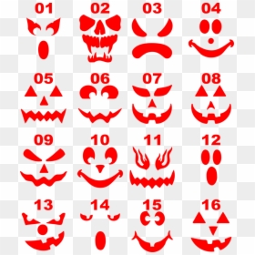 Pumpkin Face Wall Vinyl Stencils - Pumpkin Face, HD Png Download - pumpkin face png