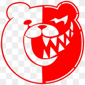 Monokuma Pumpkin Face Wall Vinyl Stencil - Danganronpa Monokuma, HD Png Download - pumpkin face png