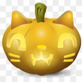Pumpkin Faces Cat, HD Png Download - pumpkin face png