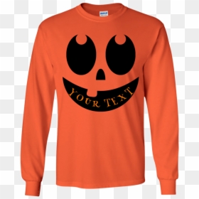Halloween Pumpkin Face Funny Youth Youth Crewneck Sweatshirt - Halloween Shirt Png, Transparent Png - pumpkin face png