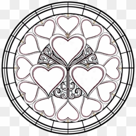 Transparent Stained Glass Window Png - Disney Princess Mandala Coloring Pages, Png Download - stained glass window png