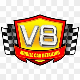 V8 Mobile Car Detailing Clipart , Png Download - Emblem, Transparent Png - car detailing png