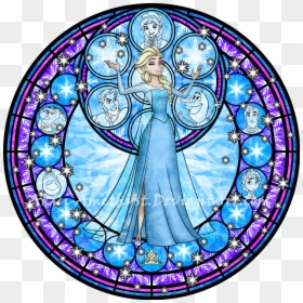 #freestickers #stainedglass #window #colorful #colourful - Disney Frozen Stained Glass, HD Png Download - stained glass window png