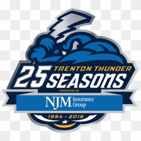 The Trenton Thunder Are Celebrating The 25th Anniversary - Trenton Thunder, HD Png Download - 25th anniversary png