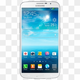 Clip Art Cell Phone Pictures - Samsung Galaxy Mega, HD Png Download - white cell phone png