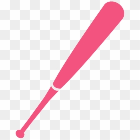 Pink Baseball Bat Png, Transparent Png - baseball bat vector png
