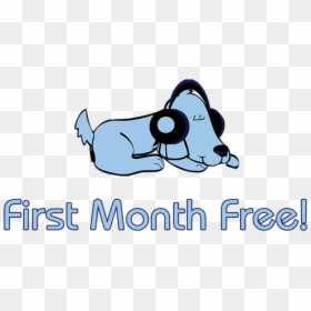 First Month Of Relax My Dog Premium For Free - Cartoon, HD Png Download - cartoon dog bone png