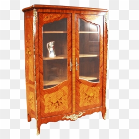 Glass Case Dubois Louis Xv Style - China Cabinet, HD Png Download - glass case png