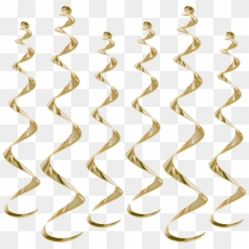Transparent Serpentinas Png - Gold Decorations Party Png, Png Download - black and gold png