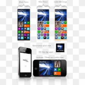 Transparent Phone Template Png - Wp Premium Mobile Template, Png Download - phone template png