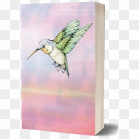 Hummingbird [red Sunset Cover - Hummingbird Art Jude Angelini Review, HD Png Download - watercolor bird png