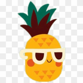 Cute Pineapple Drawings Clipart , Png Download - Cartoon Pineapple With Sunglasses, Transparent Png - cute pineapple png