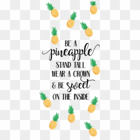 Pineapple Wallpaper Quotes, HD Png Download - cute pineapple png