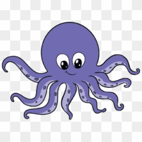 Cartoon Octopus Pictures - Easy Octopus Drawing, HD Png Download - octopus cartoon png