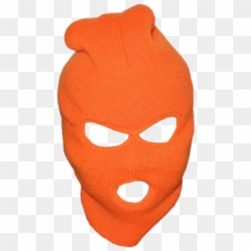 #mask #robber #burglar #orange - Ski Mask Transparent Background, HD Png Download - robber mask png