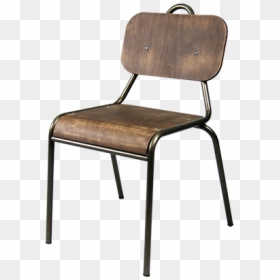 Web Elementary Stacking Chair - Sillas Estilo Vintage Restaurante, HD Png Download - old chair png