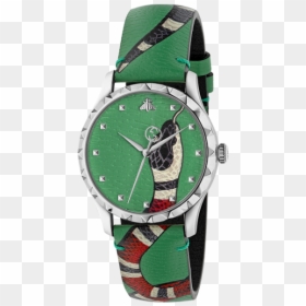 Ya1264081 - Gucci Watches Leather Band, HD Png Download - cartoon watch png