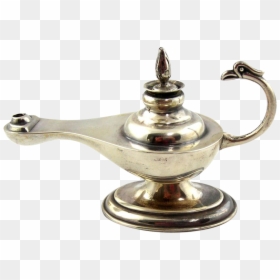 Transparent Genie Lamp Clipart - Old Fashioned Oil Lamp Aladdin, HD Png Download - aladdin lamp png