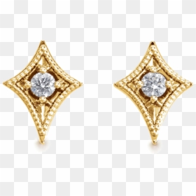 Earrings, HD Png Download - diamond stud png