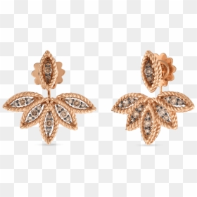 Roberto Coin 18k Rose Gold Brown Diamond Stud - Transparent Background Gold Earrings Png, Png Download - diamond stud png