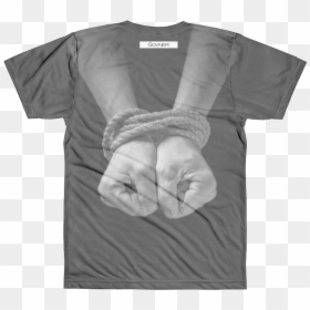 Hands Tied Shirt Whtie Govner Tag Hands Tied Shirt - T Shirt Frank Zappa, HD Png Download - tied rope png