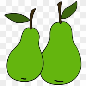 Transparent Pear Clipart - Two Pears Clipart, HD Png Download - pears png