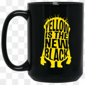 Minion Yellow Is The New Black Tea - Yellow Is The New Black Png, Transparent Png - beer stein png