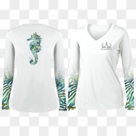 Long-sleeved T-shirt, HD Png Download - seaweed silhouette png