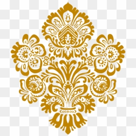 Clip Art Gold Damask - Transparent Batik Pattern Png, Png Download - damask pattern png