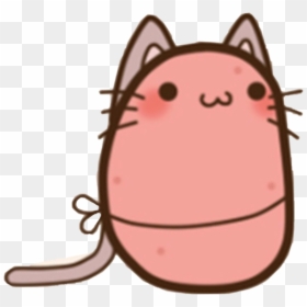 Notmyart Pink Potatocat Cat Potato Kawaiipotato Kawaii - Kawaii Potato Cat, HD Png Download - cute potato png