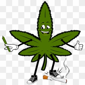 Marijuana Leaf Cartoon , Transparent Cartoons - Cartoon Weed Leaf Drawing, HD Png Download - tobacco plant png