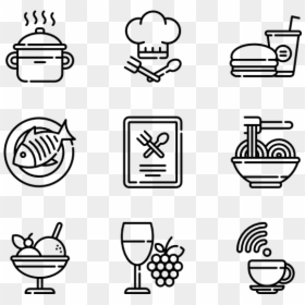 White,line - Transparent Background Restaurant Icon, HD Png Download - lineas negras png