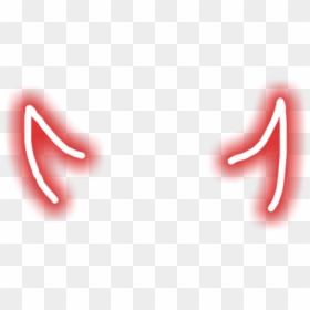 #devil #horns #tail #glow #aesthetics - Coquelicot, HD Png Download - devil ears png