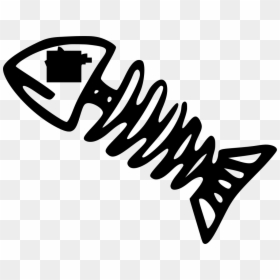 Fish Skeleton Clipart, HD Png Download - pescado png
