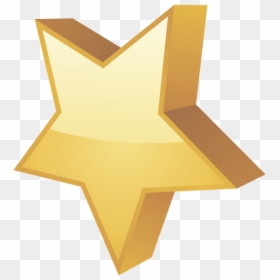 Золотая Звезда, Golden Star, Goldstern, Étoile D"or, - Craft, HD Png Download - estrella dorada png